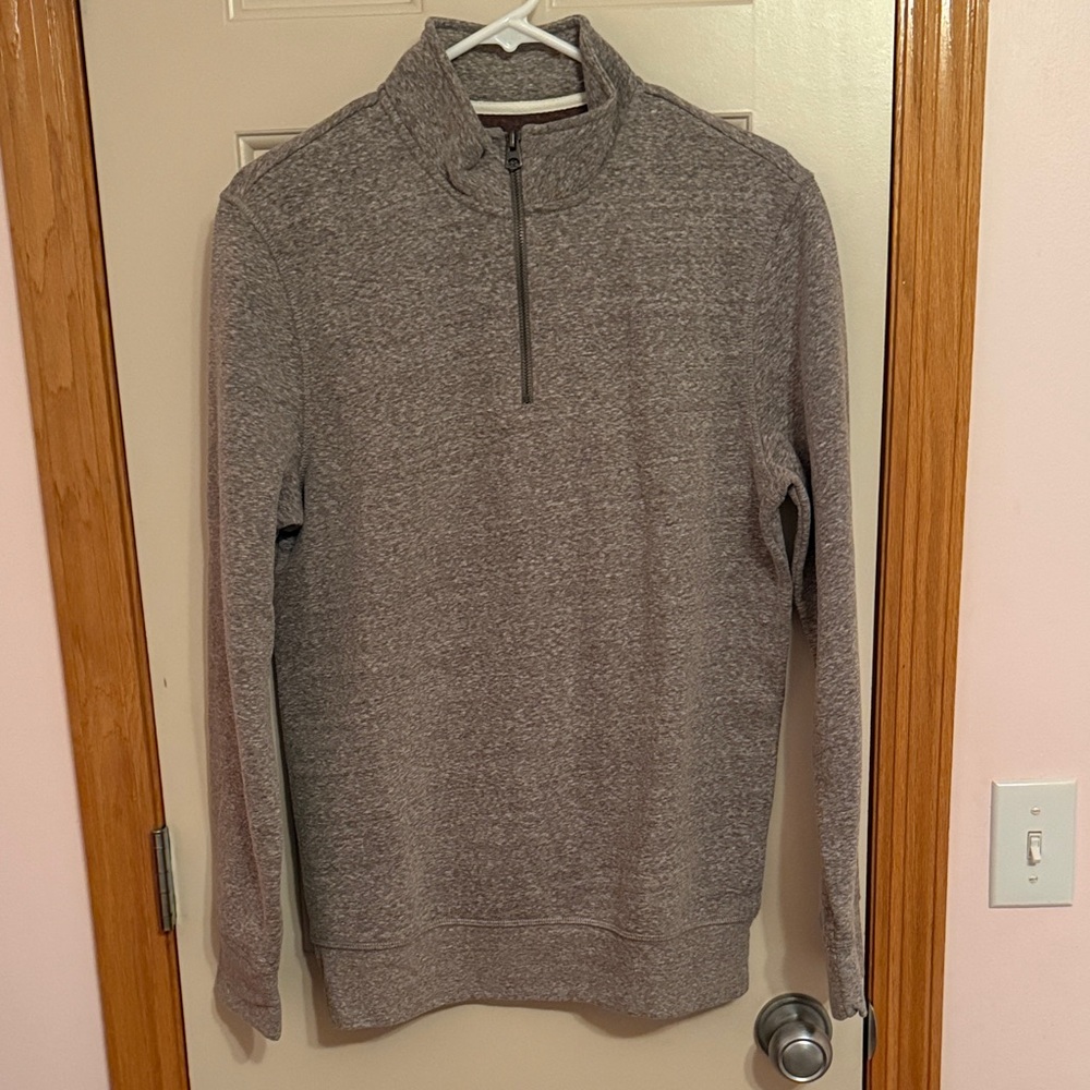 Sonoma Men's Zip-Up Sweater in Heather Brown